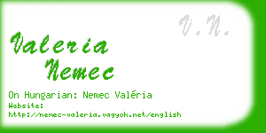 valeria nemec business card